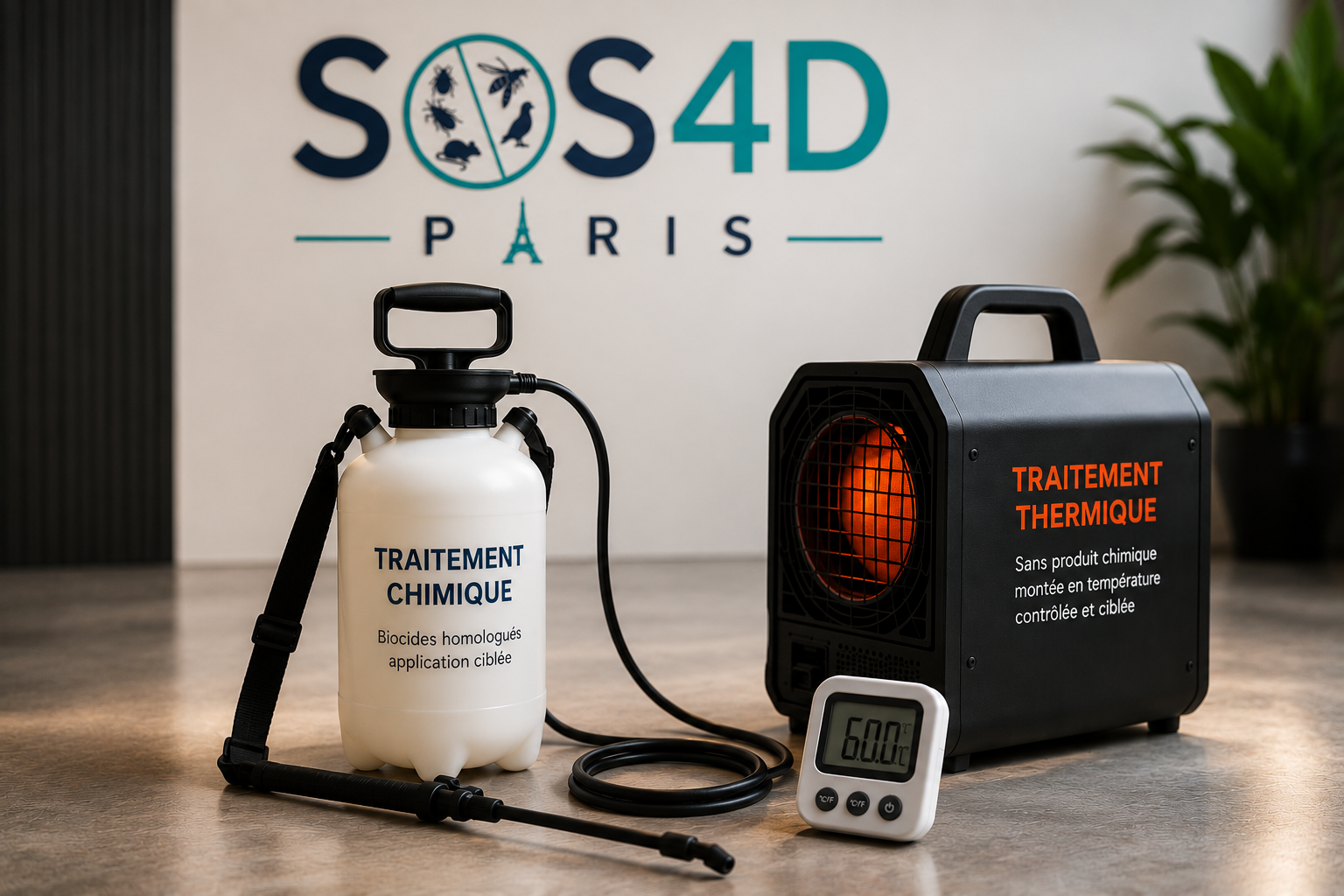 Matériel de traitement chimique et thermique SOS 4D Paris
